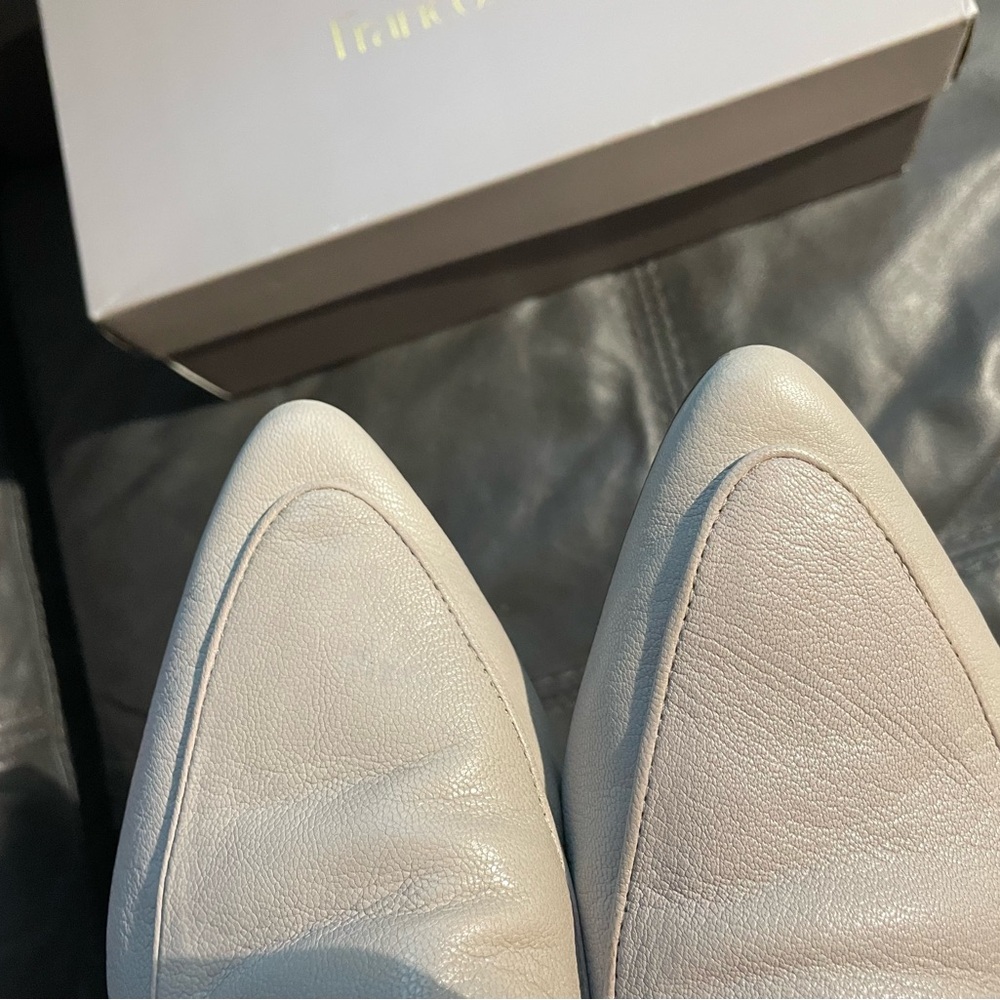 Franco Sarto Cream Flats Elegant Loafers - Picture 7 of 7